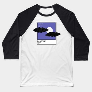 VERY PERI PANTONE Color. The moon behind the clouds Baseball T-Shirt